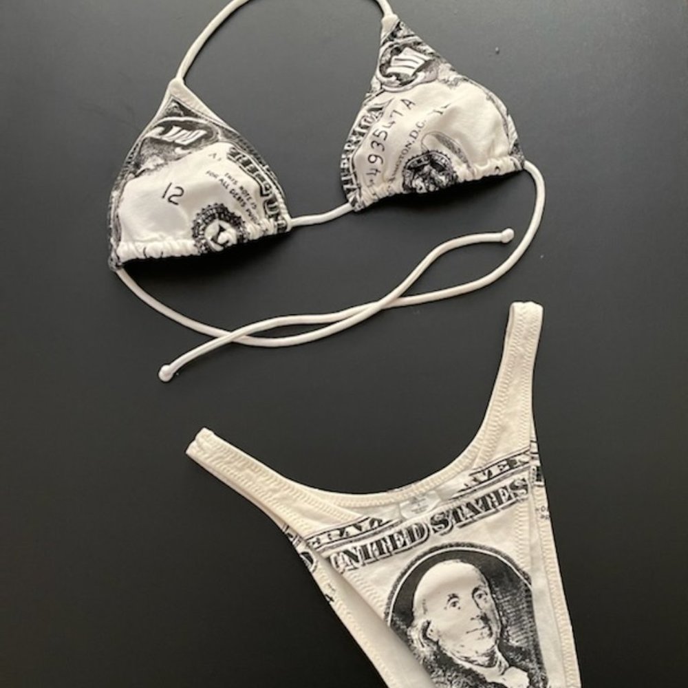 Hundred Bucks Bikini ~ one of a kind.